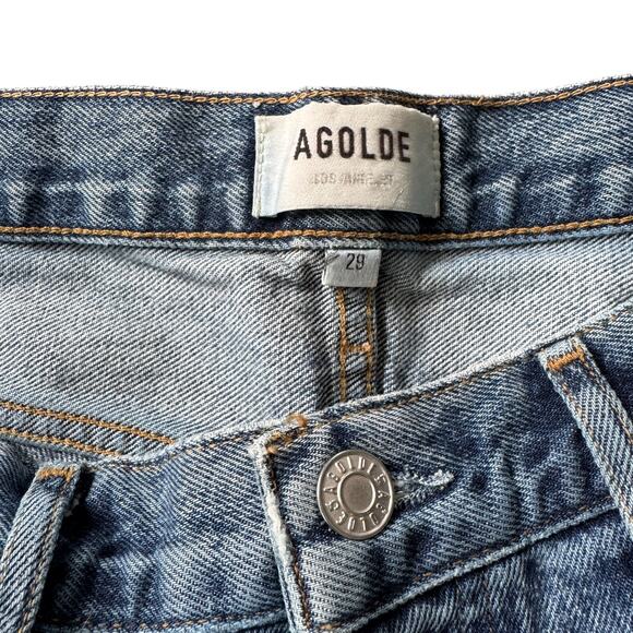 AGOLDE Lana Straight Jean Backdrop Distressed - Picture 4 of 10